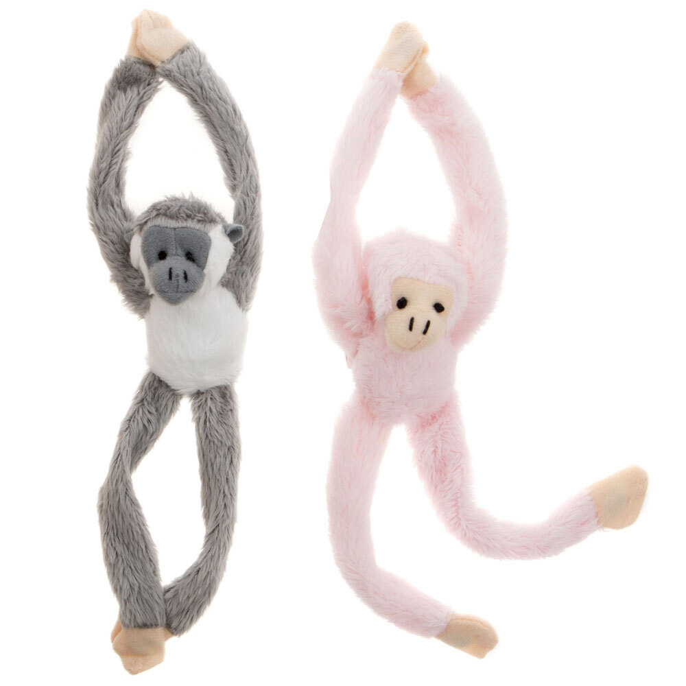 2x Magnet Mates Monkey 23cm Soft Fun Stuffed Animal Plush 3y+