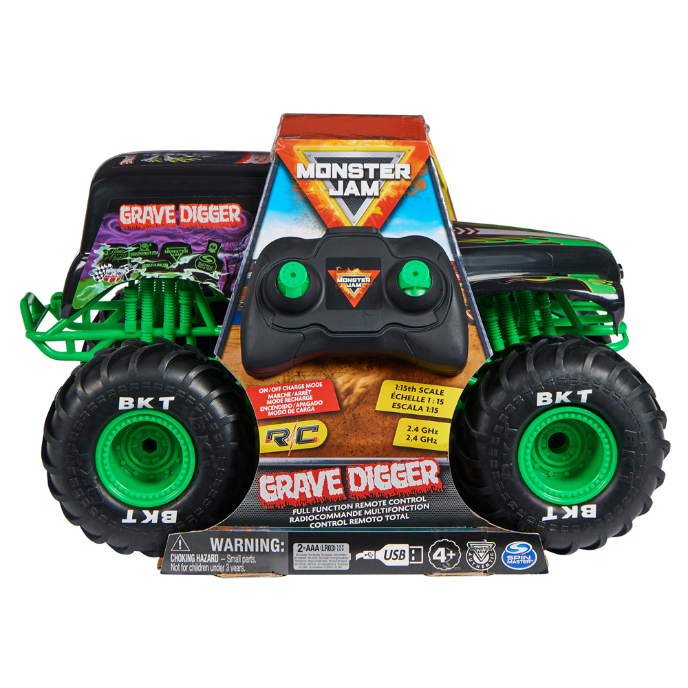 【ラジコン】モンスタージャム グレイブディガー トラックス 全地形対応 1:15 Monster Jam 1:15 Radio Control 2.4GHz Grave Digger Monster