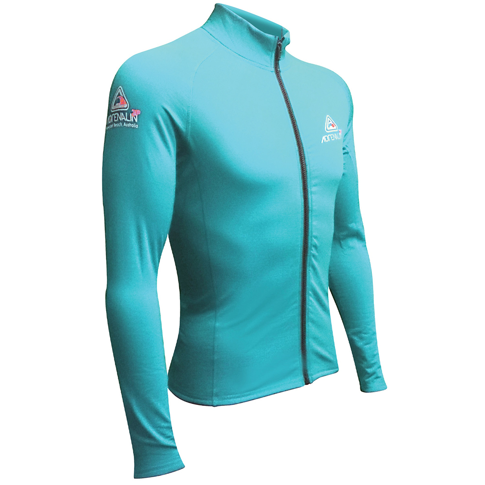 Adrenalin 2P Wet/Dry Thermo Shield LS Zip-Front Top Rapid Dry Jacket Aqua - Picture 7 of 9