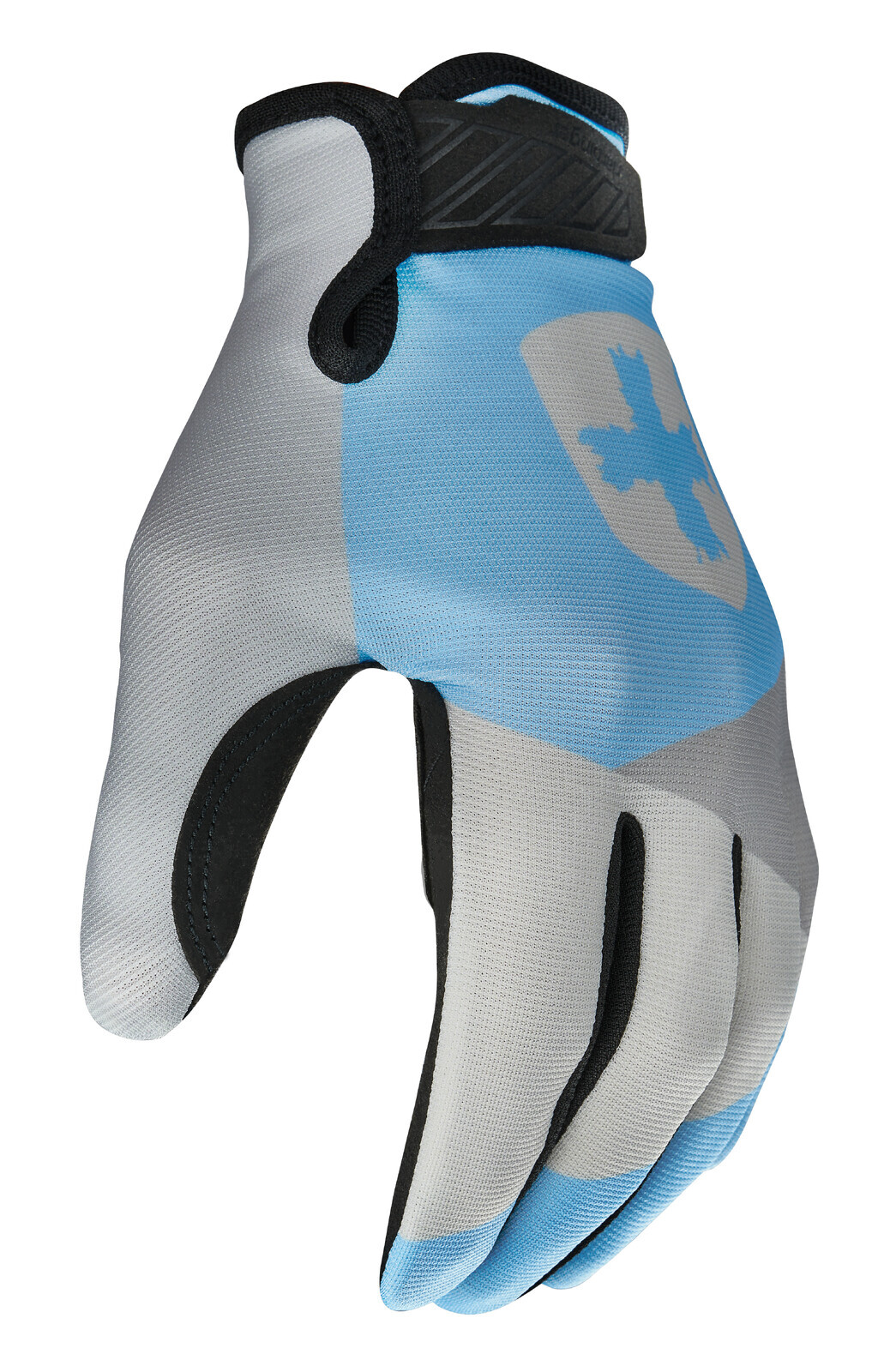 Harbinger Women's Shield Protect Full-Finger Fitness Gloves Grip Blue/Grey - Picture 11 of 13