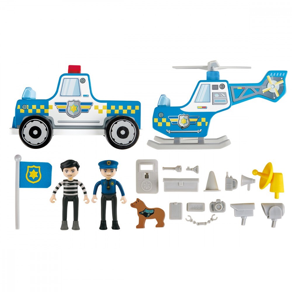 Hape Metro Police Dept Station Jail/Cell Playset Kids/Toddler