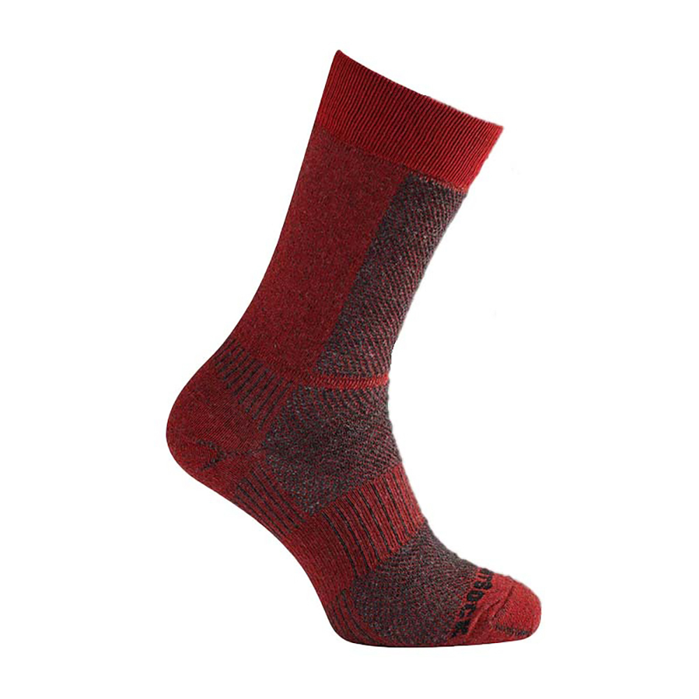 Wrightsock Eco Lt Hike Crew Length Black/Red Unisex Outdoor Hiking/Trail Socks - Picture 9 of 10