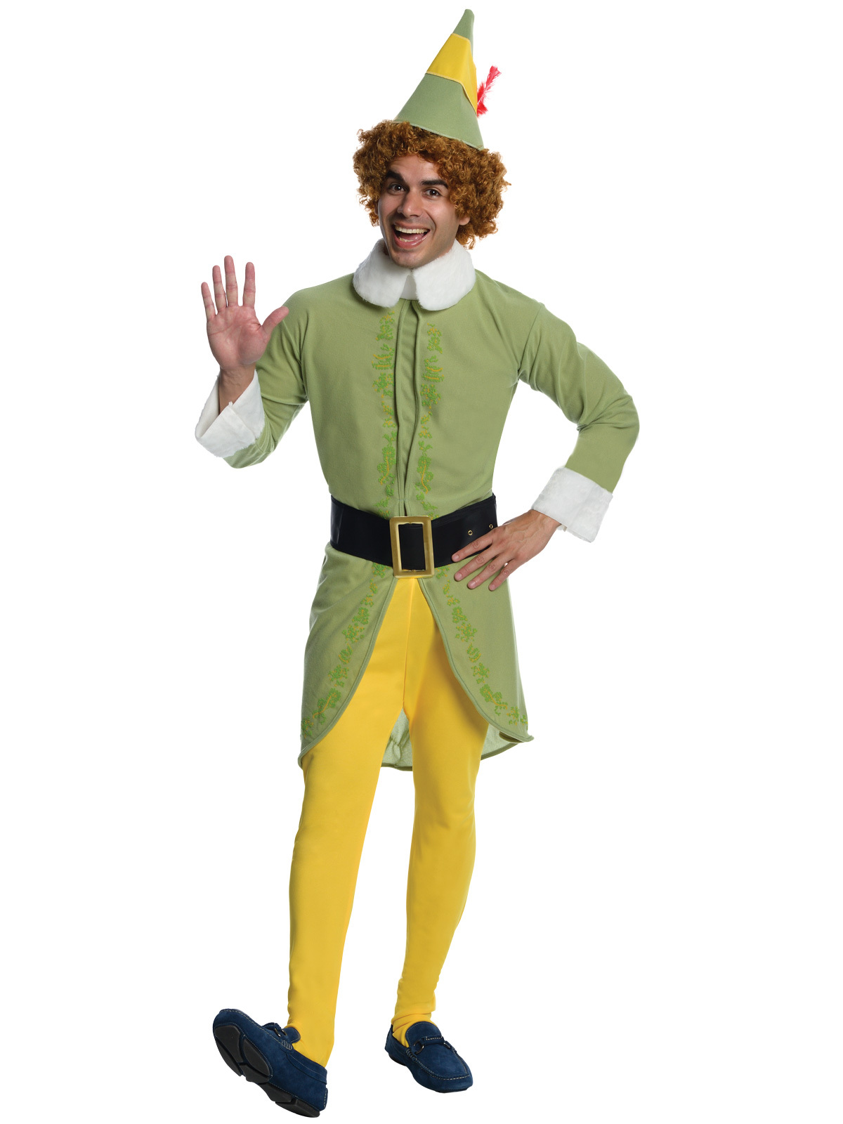 Buddy Elf Adult Mens Funny Christmas Xmas Halloween Fancy Dress up