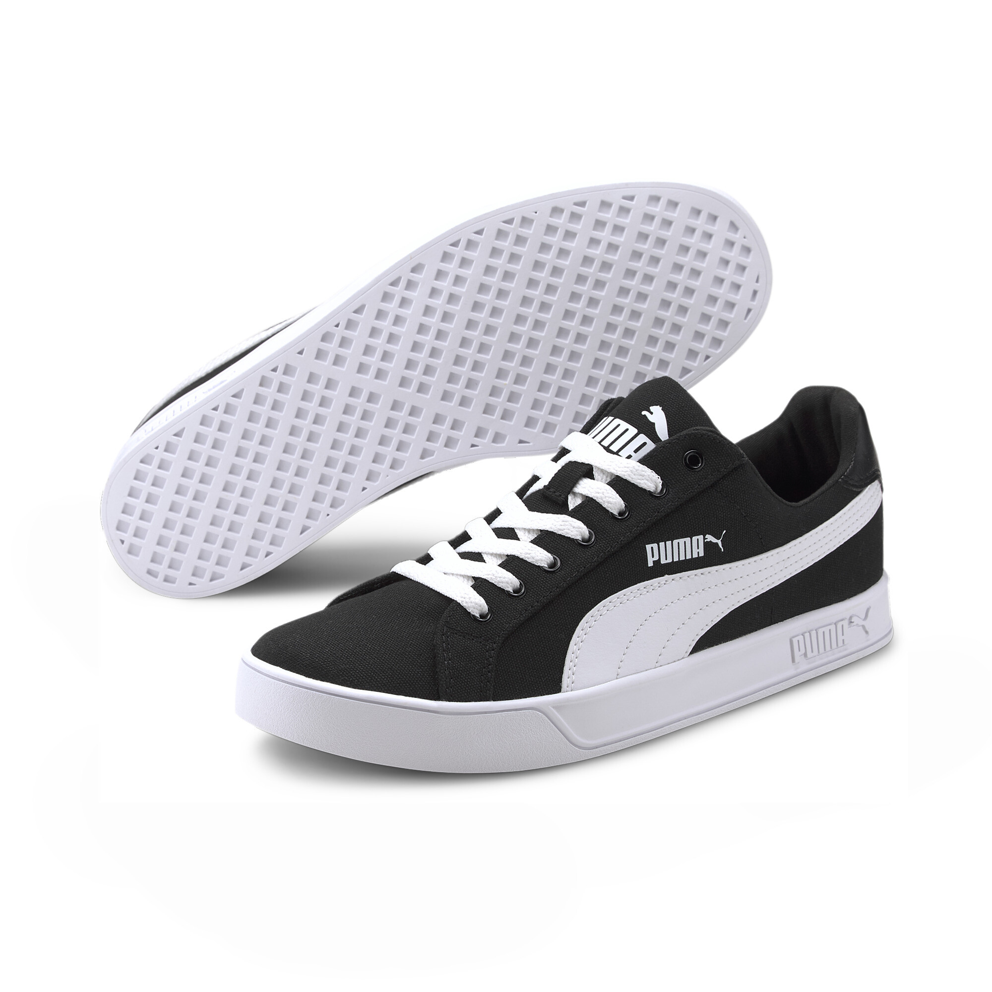 Puma Smash Vulc Canvas Trainers Sportstyle Core Shoes Adults Unisex - Picture 13 of 24