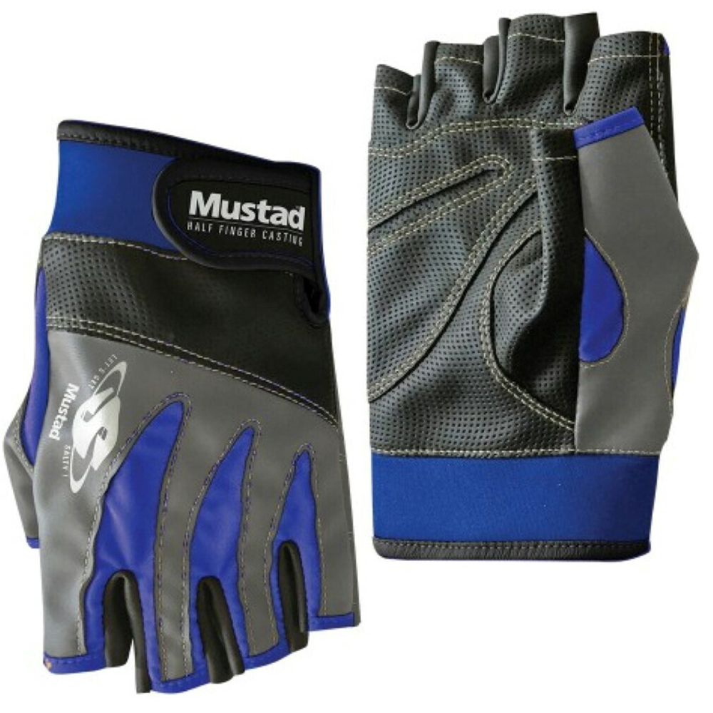 MUSTAD 1 Pair of Half Finger Casting Gloves - General Purpose Fishing Gloves - Picture 2 of 4
