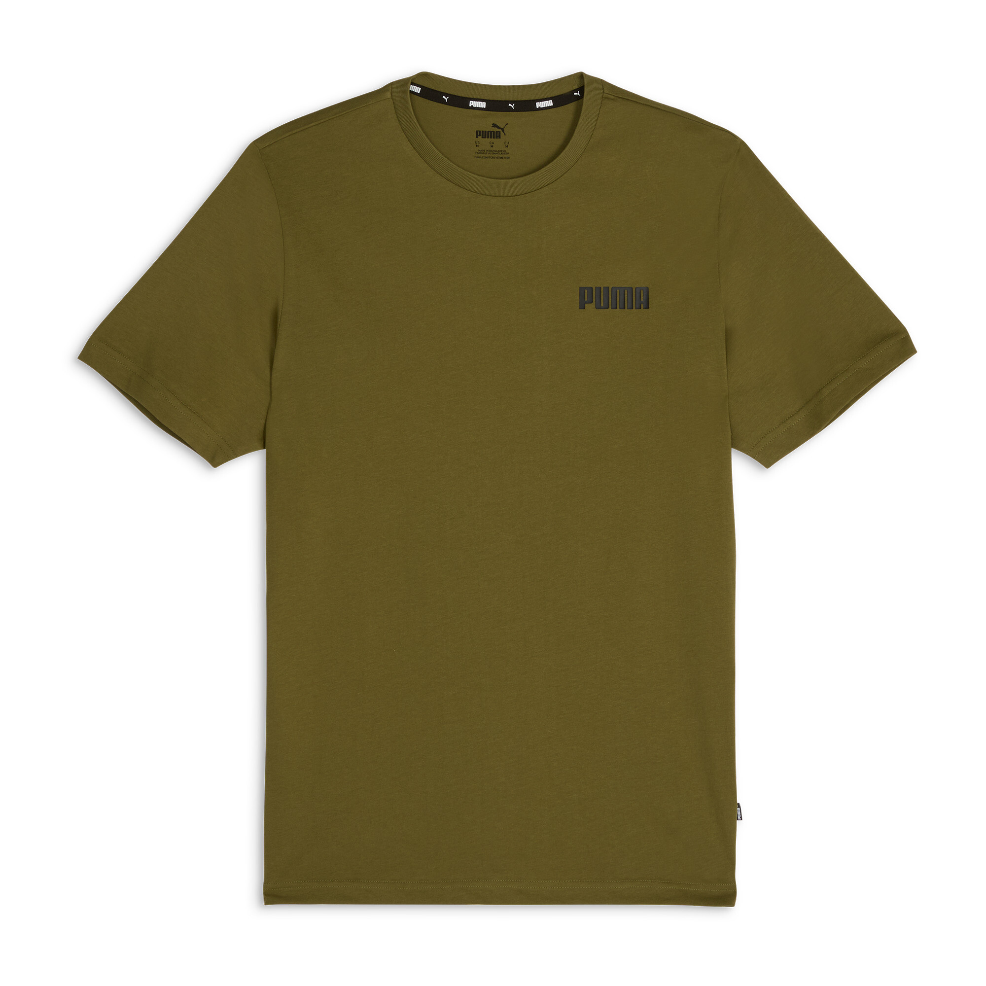 PUMA Essentials Small Logo Men's Tee Sportstyle Core Adults Men Green - Picture 7 of 10