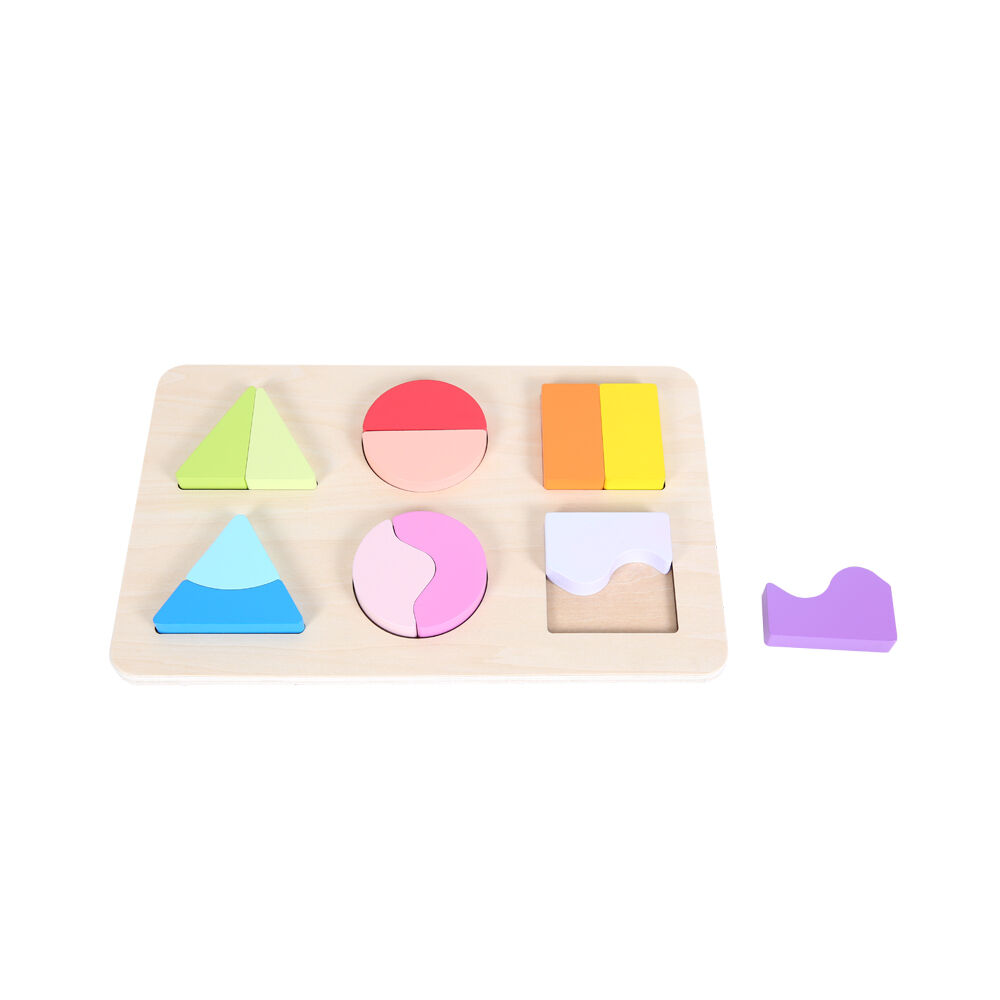 Image of wooden shape sorting puzzle